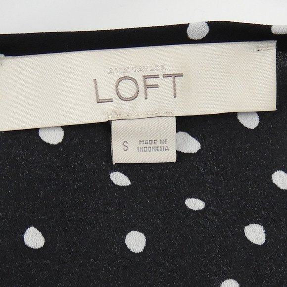 Loft Polka Dot Peplum Blouse - Picture 4 of 4